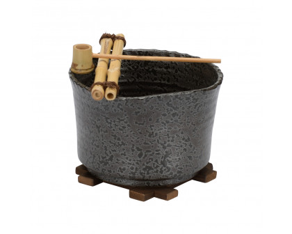 Wildwood Shokubutsu Kuro Vessel - Shiga Black/Natural Brown