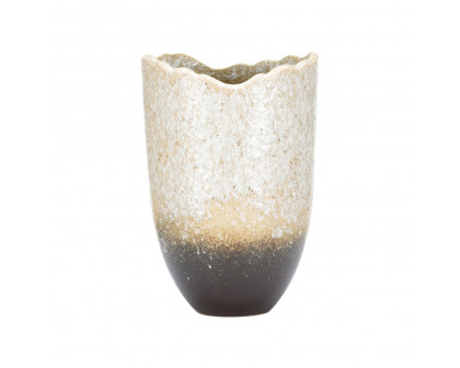 Wildwood - Gizagiza Vase in Shiga/Green/Cream