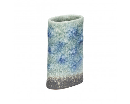 Wildwood - Indigo Vase in Shiga/Blue/Green