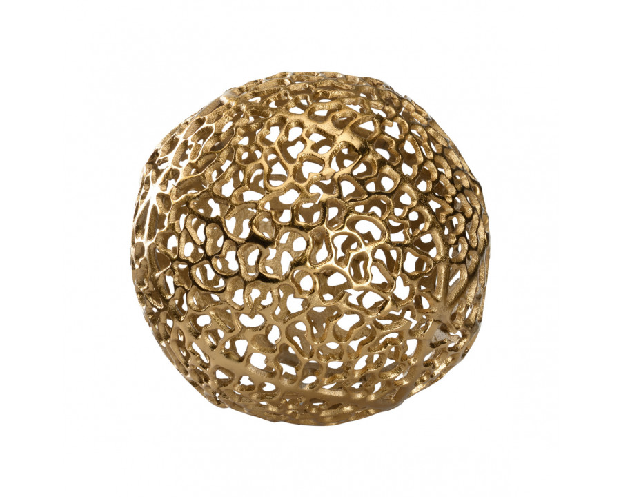 Wildwood Gold Torch Coral Sphere - Large