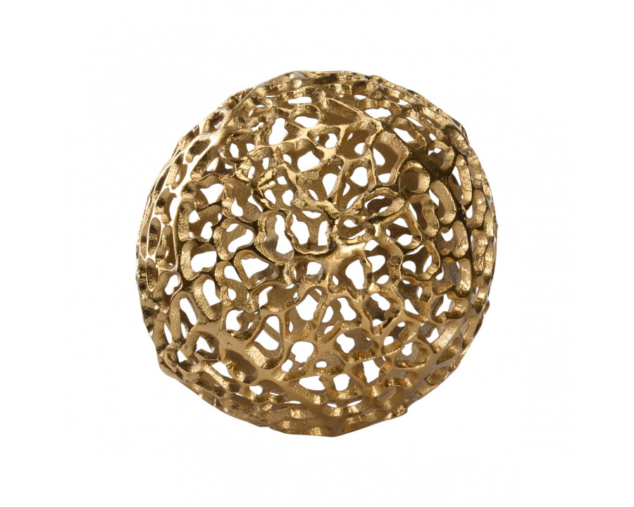 Wildwood Gold Torch Coral Sphere - Medium