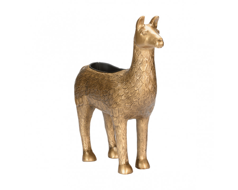 Wildwood - Cria Planter in Antique Brass, Aluminum