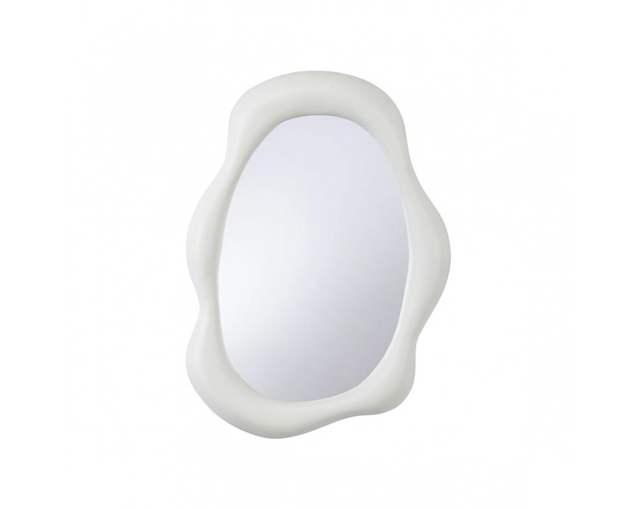 Wildwood - Masson Mirror in Matte White/Clear/Plain, Resin