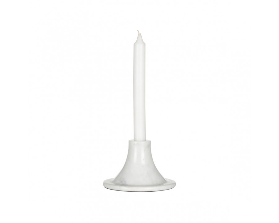 Wildwood - Tulip Candleholder in Natural White