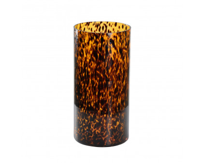 Wildwood - Tortoise Hand Blown Glass Vase in Tortoise Shell