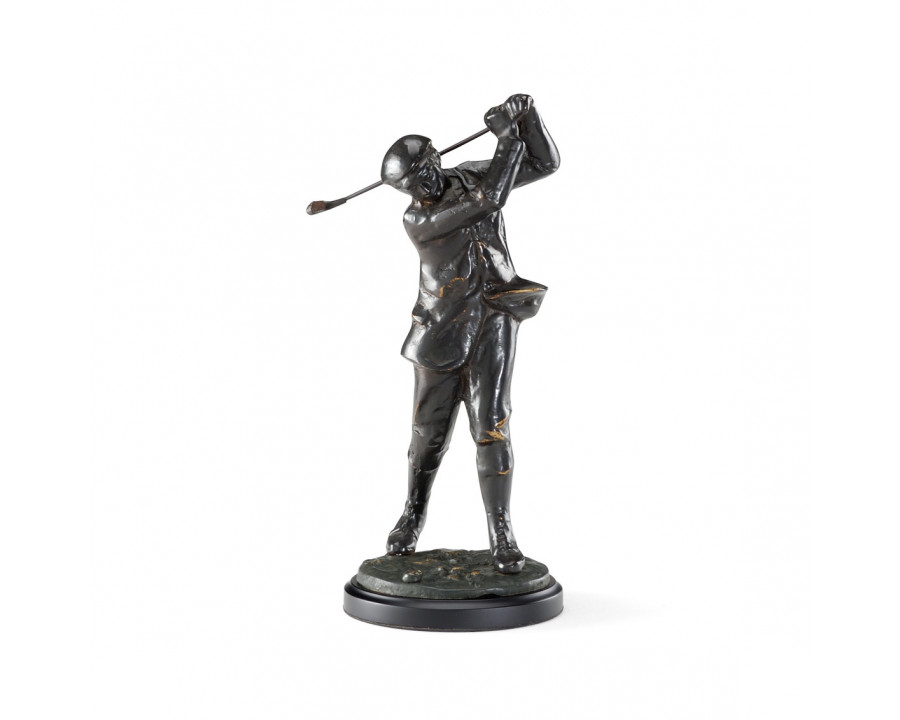 Wildwood - Classic Golfer in Antique Patina/Black, Brass