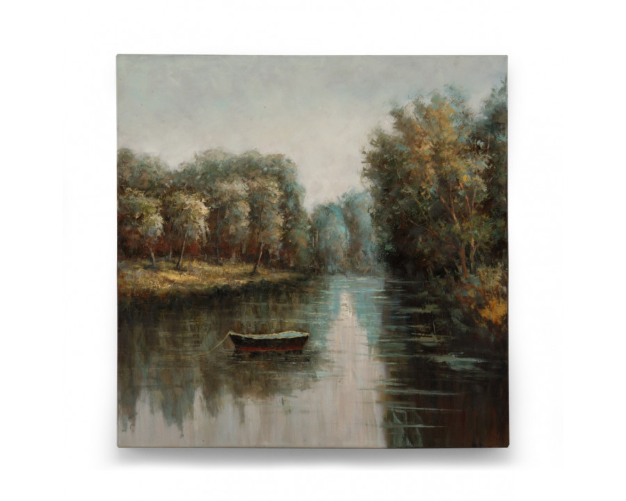 Wildwood - Quiet River in Canvas