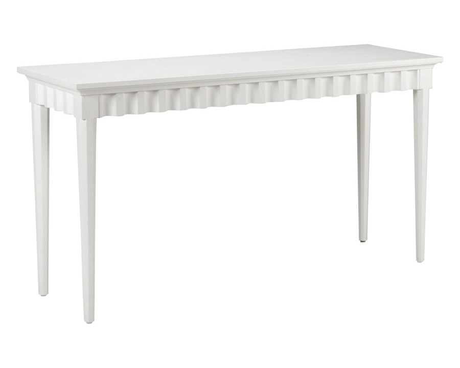 Wildwood - Scalloped Console in Any Benjamin Moore Color, Wood