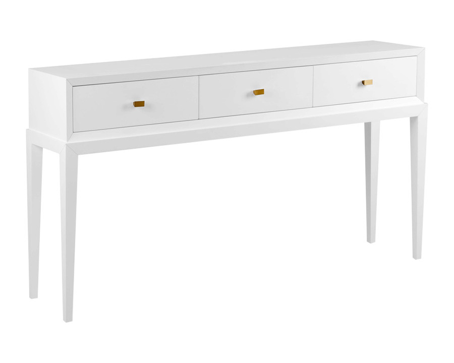 Wildwood - Beveled Console in Any Benjamin Moore Color, Wood