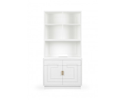 Wildwood - Bamboo Cabinet And Etagere in Any Benjamin Moore Color, Wood