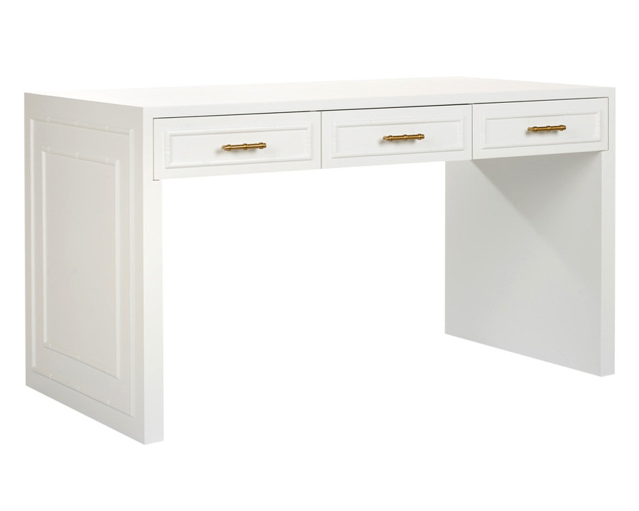 Wildwood - Bamboo Desk in Any Benjamin Moore Color, Wood