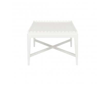 Wildwood - Scallop Coffee Table in Any Benjamin Moore Color, Wood