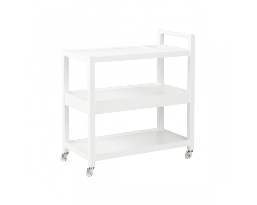 Wildwood - Trolley Bar Cart in Any Benjamin Moore Color, Wood