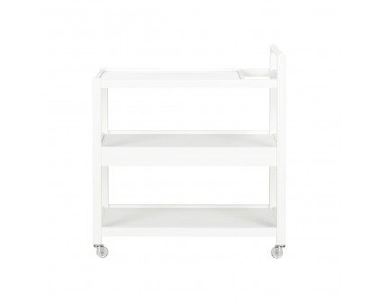 Wildwood - Trolley Bar Cart in Any Benjamin Moore Color, Wood