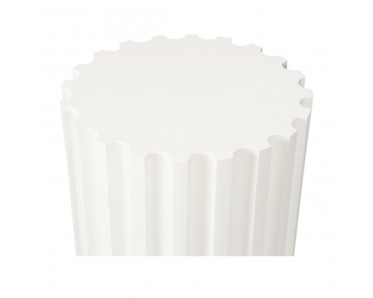 Wildwood - Tall Reverse Fluted Table in Any Benjamin Moore Color, Wood