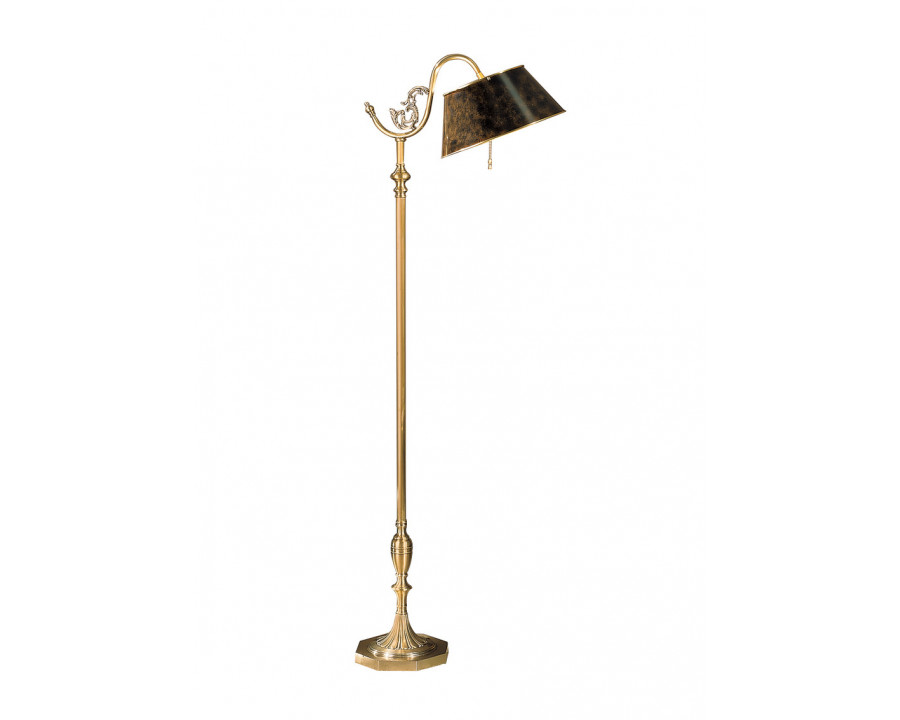 Wildwood Bridge Lamp - Antiqued Brass, Brass