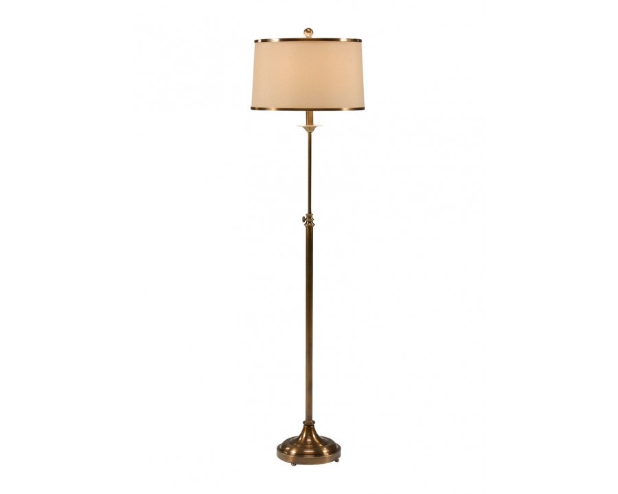 Wildwood - Adjustable Floor Lamp in Antique Brass, Medium