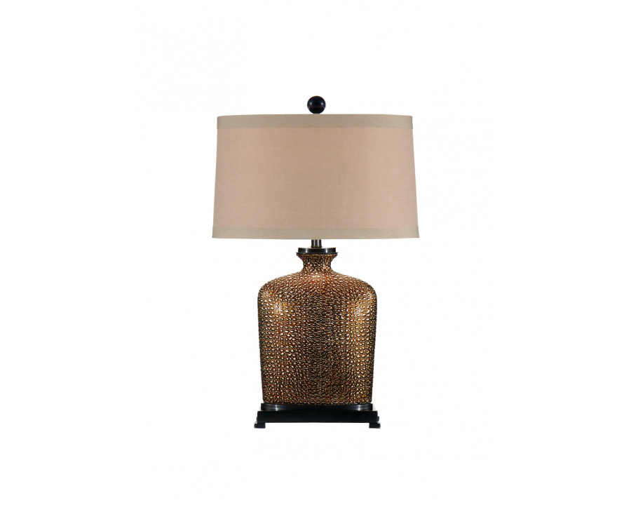 Wildwood - Bradford Lamp in Bronze Glaze, Ceramic/Porcelain