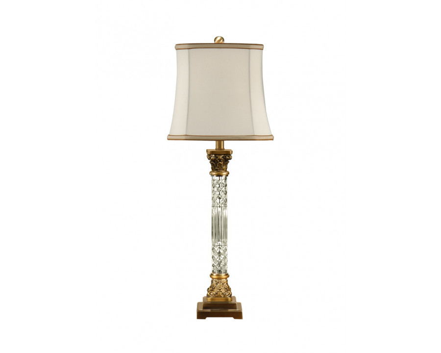 Wildwood - Crystal Column Lamp in Clear, Crystal