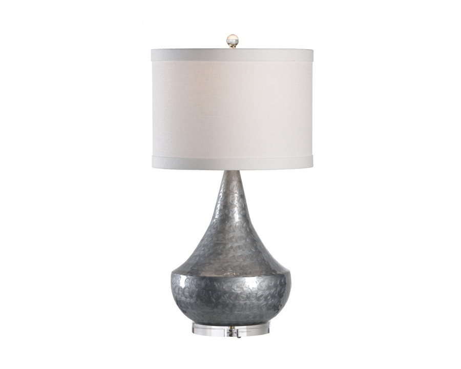 Wildwood - Lancaster Lamp in Flannel Gray Enamel, Metal