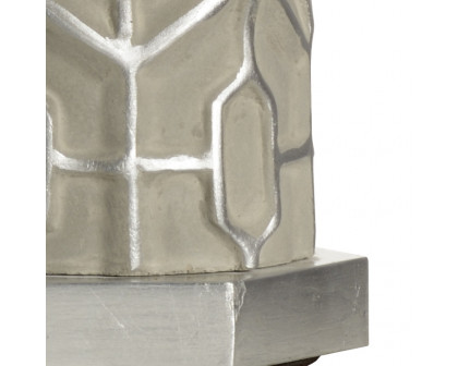 Wildwood - Madie Lamp in Grey/Silver, Composite