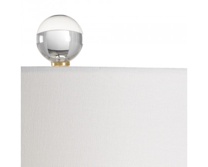 Wildwood - Ellis Lamp in White Glaze, Ceramic/Porcelain