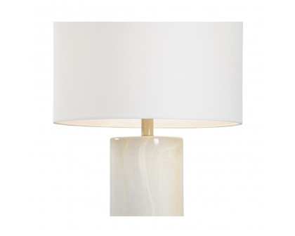 Wildwood - Scranton Lamp in Faux Marble Glaze, Ceramic/Porcelain