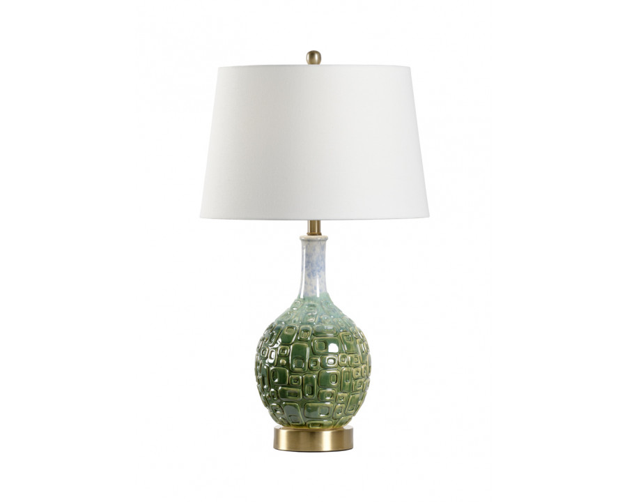 Wildwood - Betty Lamp in Green Glaze, Ceramic/Porcelain