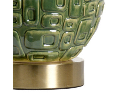 Wildwood - Betty Lamp in Green Glaze, Ceramic/Porcelain