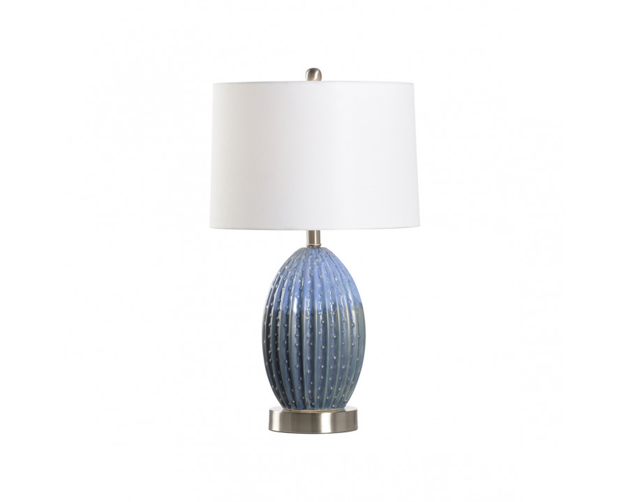 Wildwood - Maui Lamp in Blue/Green Glaze, Medium