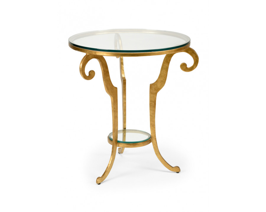 Wildwood - Bailey Side Table in Antique Gold Leaf, Iron