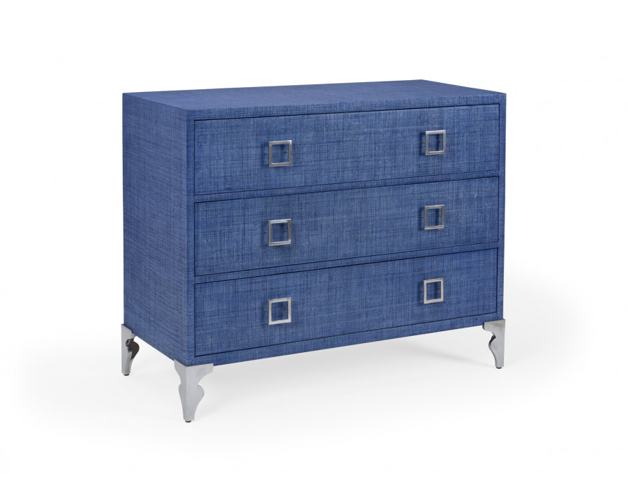 Whiteline Nina Three Drawer Chest in Blue