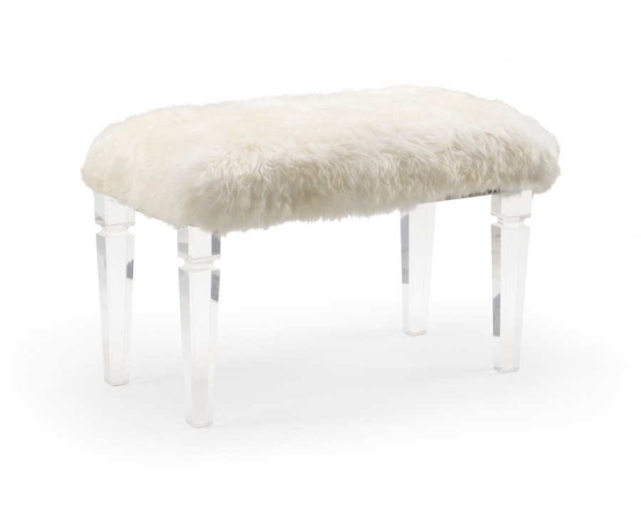 Wildwood - Crawford Bench in White, Acrylic