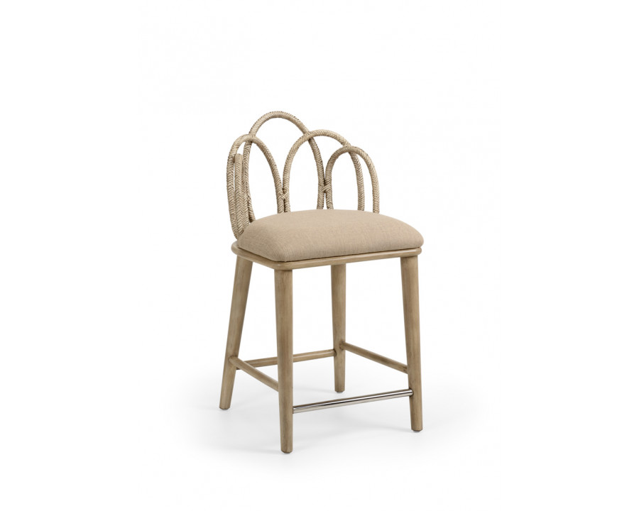 Wildwood - Zoe Counter Stool in Light Taupe/Light Taupe, Rattan