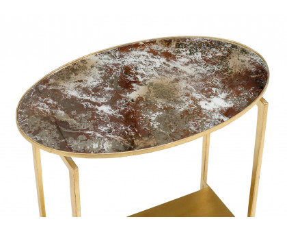 Wildwood - Rockefeller Table in Acid Wash, Mirror