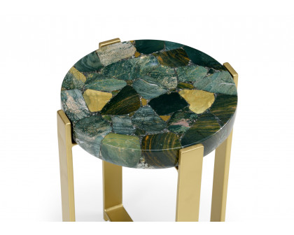 Wildwood - Jasper Accent Table in Natural Multi Green, Large