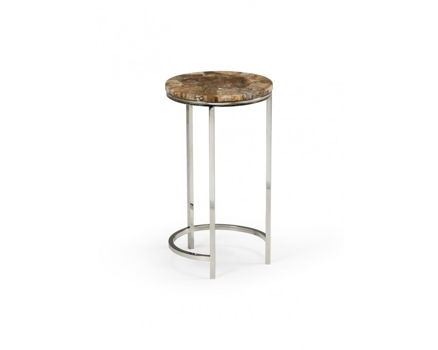 Whiteline Bingham Accent Table in Natural Brown