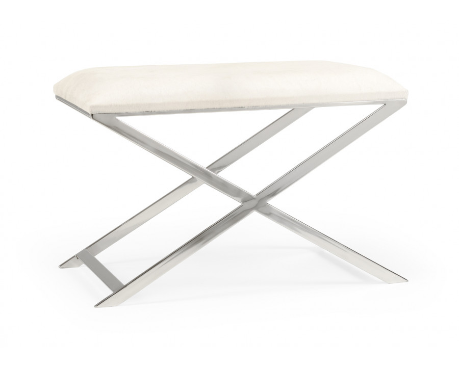 Whiteline Sitting Pretty Stool in Natural Light Gray