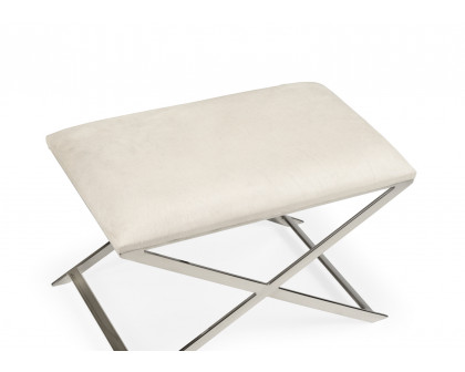 Whiteline Sitting Pretty Stool in Natural Light Gray