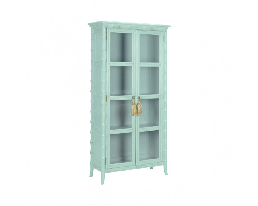 Wildwood - Cape Cod Linen Cabinet in Blue/White, Wood