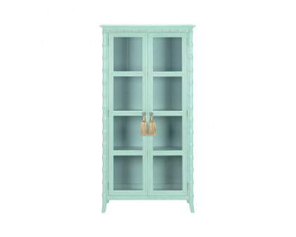 Wildwood - Cape Cod Linen Cabinet in Blue/White, Wood