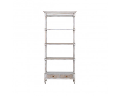 Wildwood - Summer House Etagere in Gray Wash, Wood