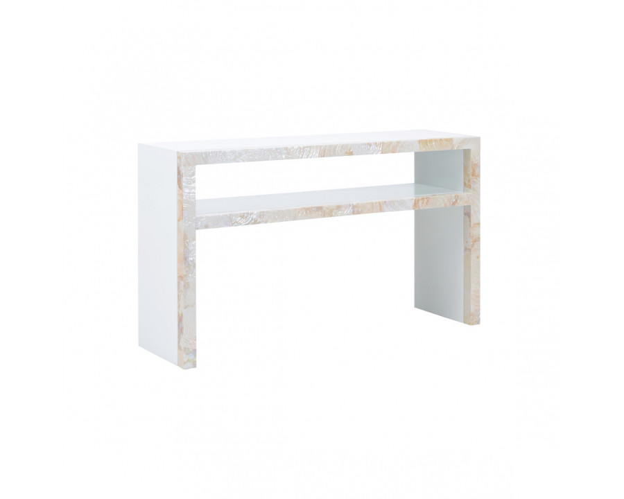 Wildwood - Shellebrations Console in White/Natural, Large