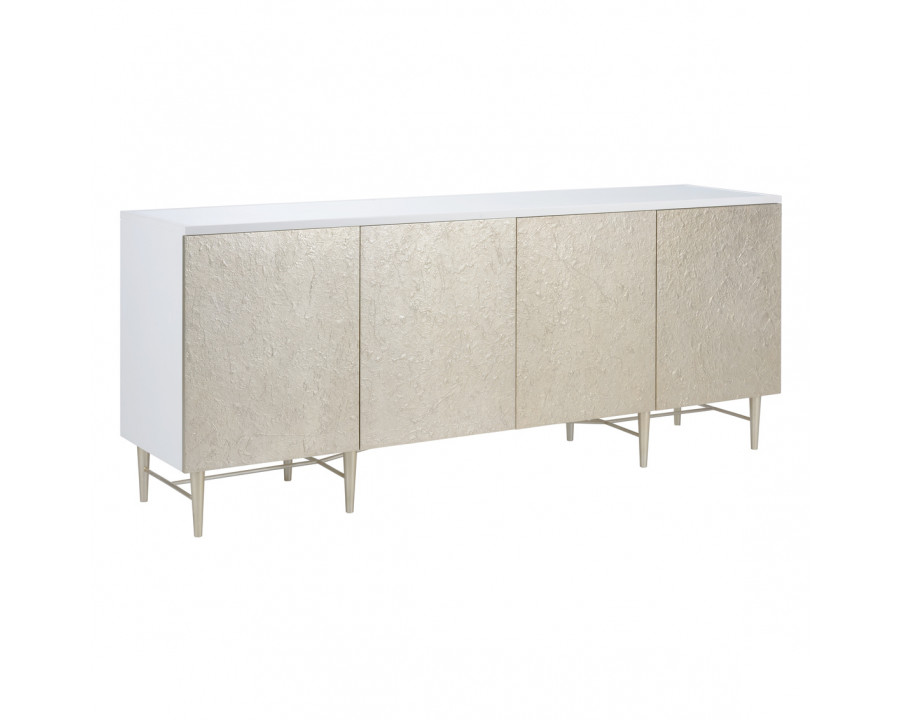 Wildwood - Piece De Resistance Sideboard in White/Gold Front/Gold, Wood