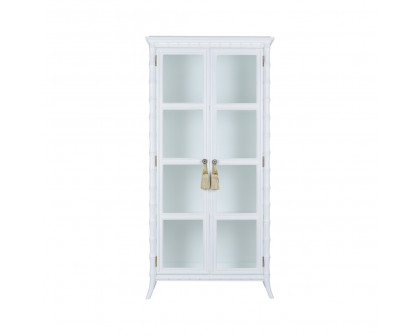 Wildwood - Nights In White Linen Cabinet in White/Clear, Wood