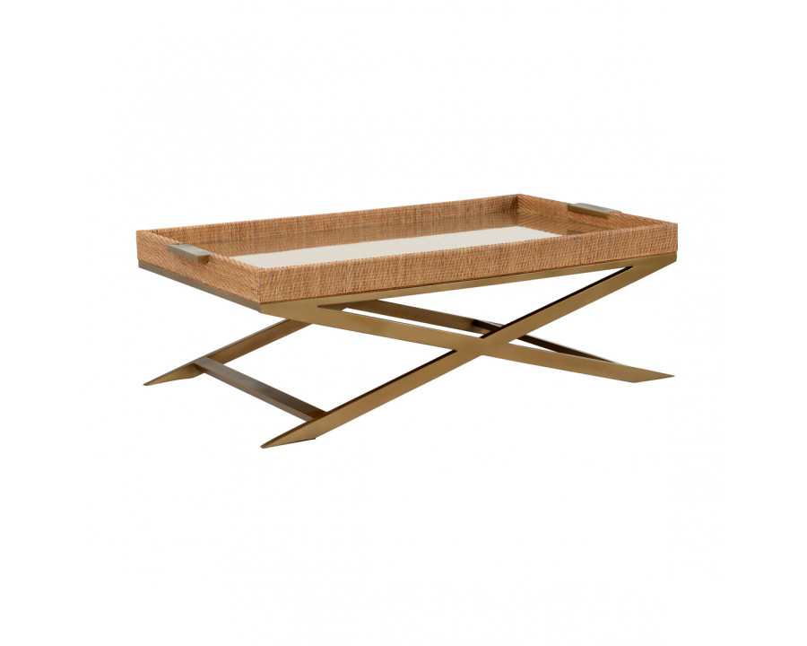 Wildwood - Vieux Carre Coffee Table in Natural/Clear, Wood