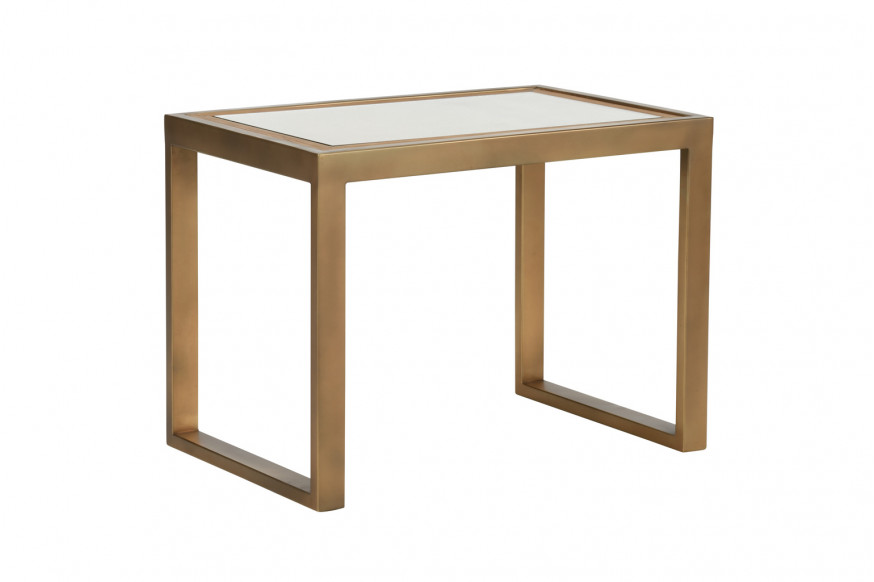 Wildwood™ Vieux Carre Cocktail Table - Natural/Clear, Wood/Cane/Glass