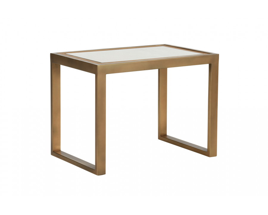 Wildwood - Vieux Carre Cocktail Table in Natural/Clear, Wood/Cane/Glass