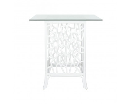 Wildwood - Catania Table in White/Tempered, Small