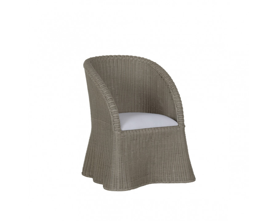 Wildwood - Savannah Tub Chair in Gray/White, Rattan